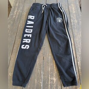 NFL Raiders Black Jogger Sweatpants Men’s L